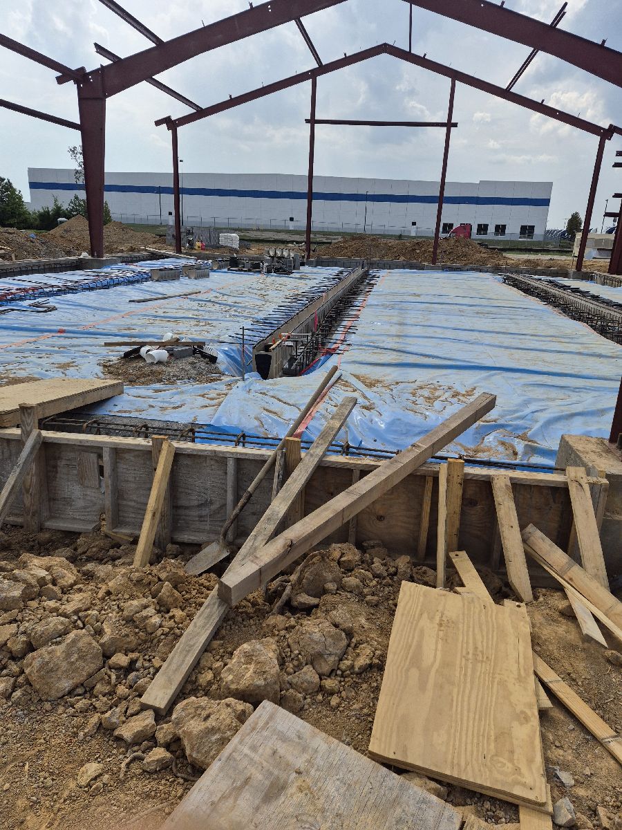 Underground piping layout